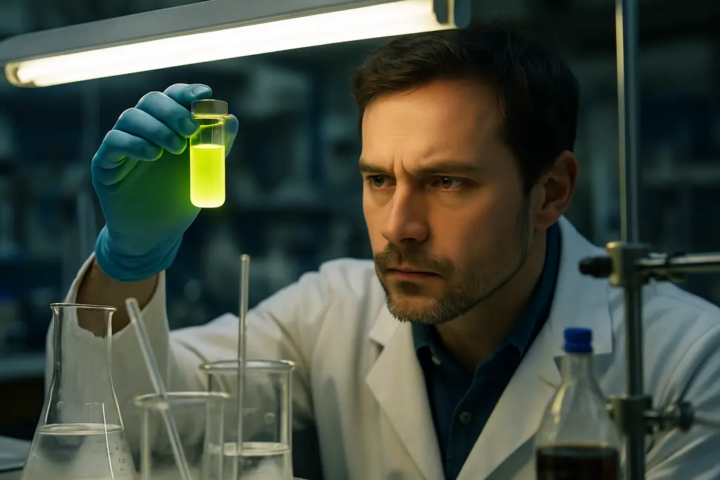 Rare Earth Recovery researchers examine coal ash and tailings samples in a lab